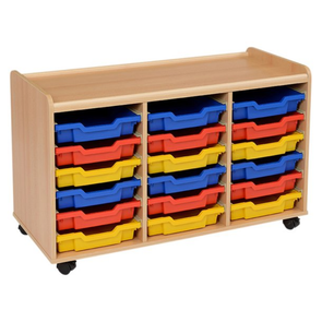 Tss 18 Shallow Tray Storage Unit 18 Tray TSS Tray Unit | School tray Storage | www.ee-supplies.co.uk