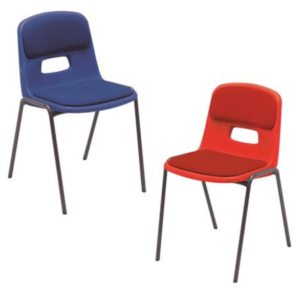 Remploy Reinspire Gh20 Classroom Poly Chair + Seat & Back Pads GH20 Classroom Chair + Seat Pads  | Hile School Chair | www.ee-supplies.co.uk
