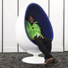 Retro Egg Shape Swivel Chair - Blue Retro Egg Shape Swivel Chair - Blue | www.ee-supplies.co.uk