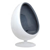 Retro Egg Shape Swivel Chair - Grey Retro Egg Shape Swivel Chair - Grey |  www.ee-supplies.co.uk