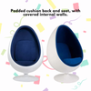 Retro Egg Shape Swivel Chair - Sound & Lights – Blue Retro Egg Shape Swivel Chair - Sound & Lights – Blue |  www.ee-supplies.co.uk