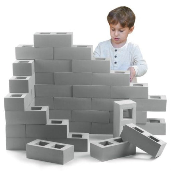 Expanded Role Building Blocks Role Play Foam Building Breeze Blocks x 40 | Educational Equipment Supplies