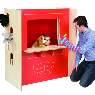 Role-Play Wooden Puppet Theatre Role-Play Wooden Puppet Theatre | www.ee-supplies.co.uk