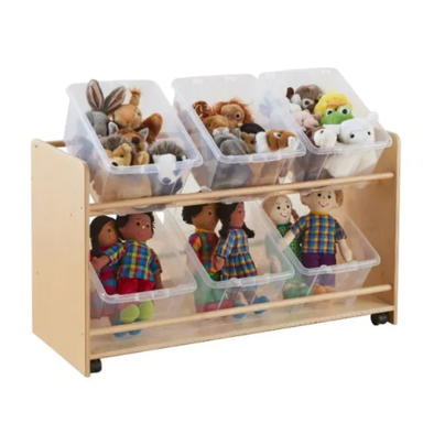 Rookie Range Open Mobile Basket Shelf + Clear Trays Rookie Range Open Mobile Basket Shelf + Clear Trays | www.ee-supplies.co.uk