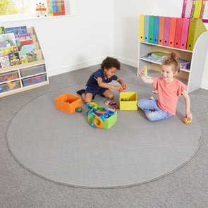 Round Carpet - Grey - D2000mm Round Carpet - Grey - D2000mm | Large Carpets & Rugs | www.ee-supplies.co.uk