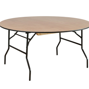 Round Wooden Folding Trestle Table - Dia1530mm 5ft Round Wooden Folding Trestle Table | Dia1530mm 5ft | www.ee-supplies.co.uk