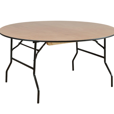 Round Wooden Folding Trestle Table - Dia1530mm 5ft Round Wooden Folding Trestle Table | Dia1530mm 5ft | www.ee-supplies.co.uk