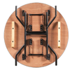 Round Wooden Folding Trestle Table - Dia910mm - 3ft Round Wooden Folding Trestle Table - Dia910mm - 3ft|  With Fold Away Legs | www.ee-supplies.co.uk