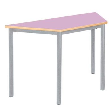 RT45 Premium Stacking Classroom Tables - Trapezoidal- Bullnose Edge RT45 Premium Tables Bullnose Edge | Square Spiral Stacking | www.ee-supplies.co.uk