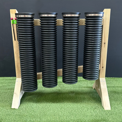Early Years Outdoor Musical Banging Drums Rustic Outdoor Play Workbench | www.ee-supplies.co.uk