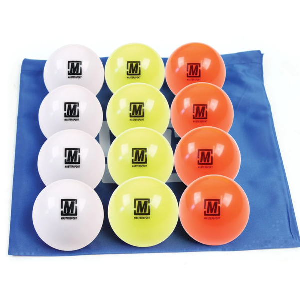 Mastersport Poly Vinyl Hockey Ball x 12