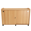 Mobile Sturdy Tray Storage Unit - 12 Deep & Clear Trays + Sliding Doors Safe & Sturdy Mobile Tray STorage | School tray storage | www.ee-supplies.co.uk