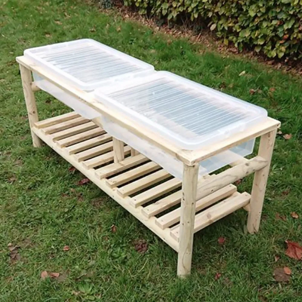 Sand & Water Double Tray Plus Shelf Sand & Water Tray Plus Shelf Pkt x 2 | www.ee-supplies.co.uk