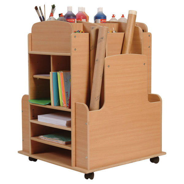 Art Wooden Storage Resource Unit - Beech