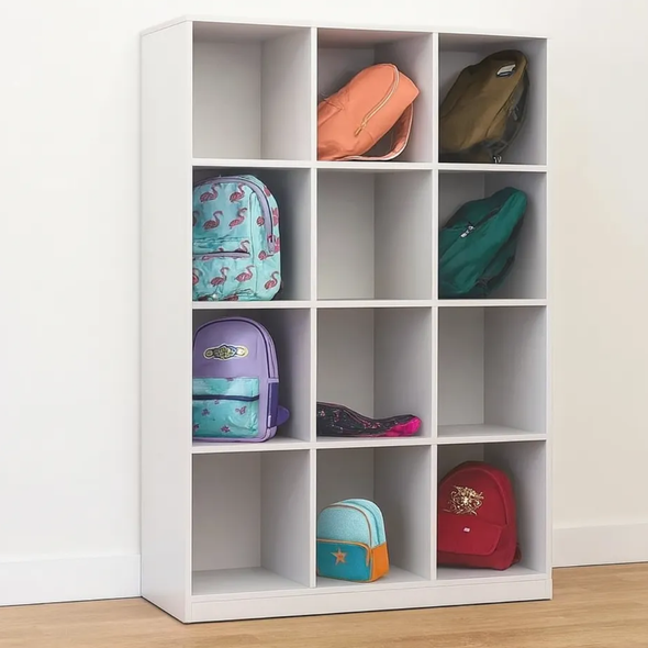 SEND 12 Bay Vertical  Bag Store SEND Vertical 12 Bag Store + Locking Doors | www.ee-supplies.co.uk