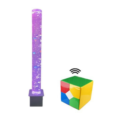 Sensory Bubble Colour Changing Tube - H120cm + Cube Controller Sensory Bubble Colour Changing Tube - H120cm + Cube Controller| Sensory | www.ee-supplies.co.uk