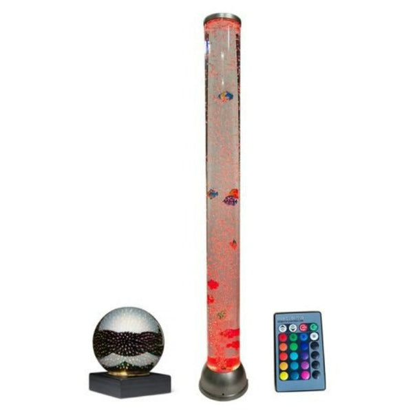 Sensory Bubble Tube + Remote + Fireball - H90cm