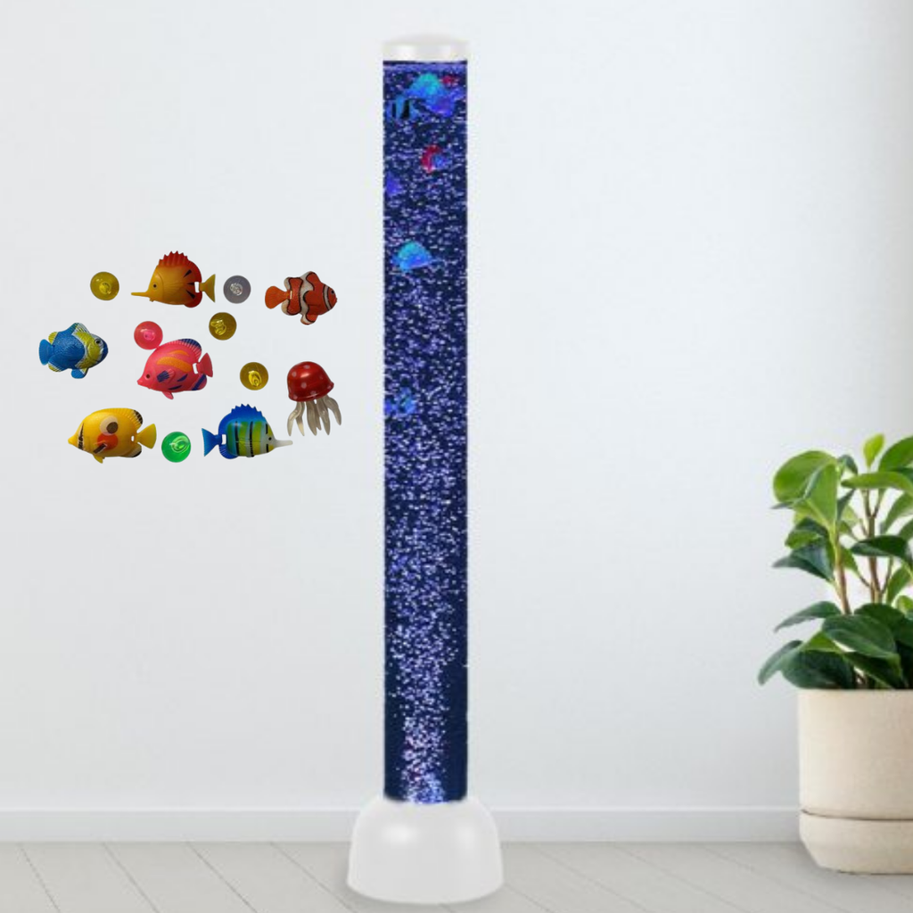 Sensory Bubble Tube Colour Light Tube + Floating Fish – 105cm ...