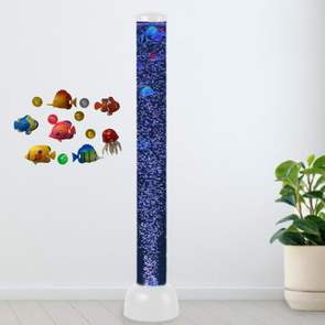 Sensory Bubble Tube Colour Light Tube + Floating Fish – 105cm Sensory Bubble Tube + Remote - H90cm | Sensory | www.ee-supplies.co.uk