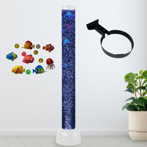 Sensory Bubble Tube Colour Light Tube + Floating Fish + Black Wall Bracket – 105cm Sensory Bubble Tube + Remote - H90cm | Sensory | www.ee-supplies.co.uk