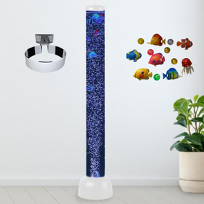 Sensory Bubble Tube Colour Light Tube + Floating Fish + White Wall Bracket – 105cm Sensory Bubble Tube + Remote - H90cm | Sensory | www.ee-supplies.co.uk