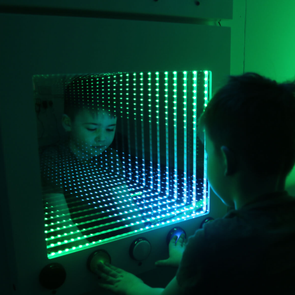 Sensory Interactive LED Infinity Rainbow Panel + Built In Buttons 600 x 600mm Sensory Interactive LED Infinity Panel PLUS + Built In Buttons 600 x 600mm | Sensory | www.ee-supplies.co.uk
