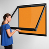 Shield® Exterior Showcase -Top Hinged Door - Coloured Frame - Mag Whiteboard Shield® Exterior Showcase Notice Boardl |  Outdoor Signs | www.ee-supplies.co.uk