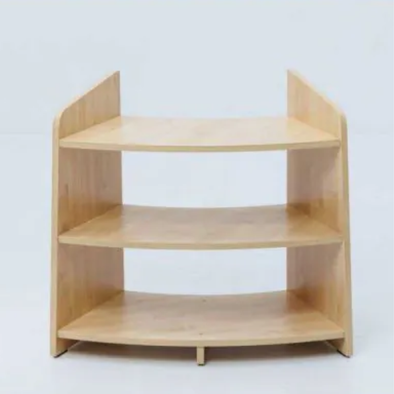 Shire Open Half Curved Wooden Shelving Unit - H70cm Shire - Open Half Curved Wooden Shelving Unit - H70cm | www.ee-supplies.co.uk