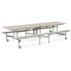 Sico 12-16 Seater BY-65 Bench Seating Table Mobile Folding School Table + Benches SICO BY-65 Mobile Folding School 8-12 Seater Table + Benches | ee-supp;ies.co.uk