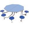 Sico 8 Seat Graduate Mobile Folding Octagonal Table Seating Unit Sico Graduate Mobile Folding Octagonal Table Seating Unit - 8 Stools | ee-supp;ies.co.uk