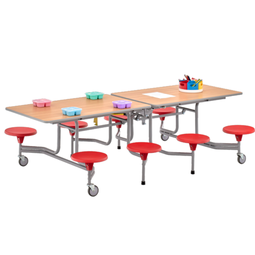 Sico Rectangular Mobile School Folding Dining Table - 8 Seats |www.ee ...