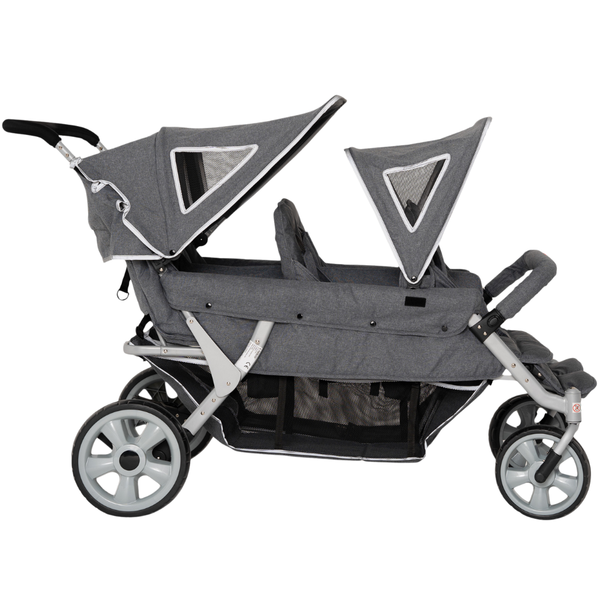 Six Seater Cabrio Nursery Multi Seat Pushchair Stoller + Free Rain Cover