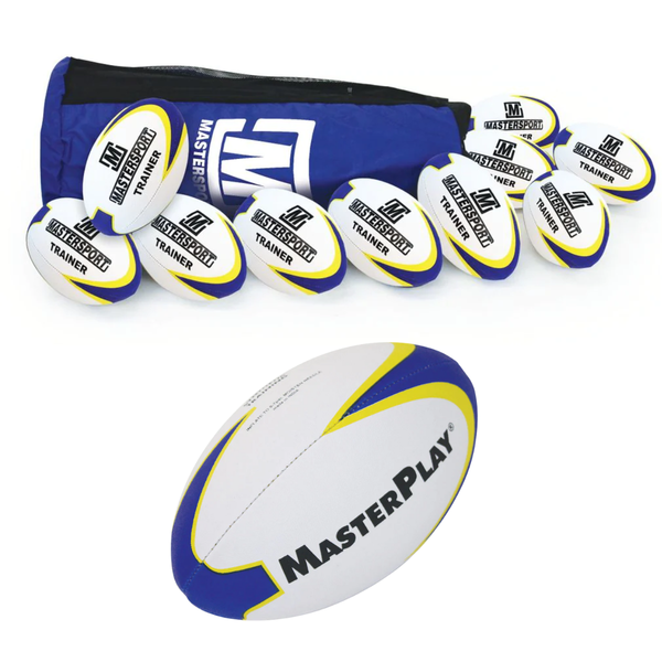 Masterplay Trainer Rugby Ball - Pkt 10