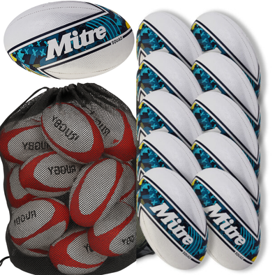 Mitre Squad 10 x Rugby Balls Mitre Squad 10 x Rugby Balls | Activity Sets | www.ee-supplies.co.uk
