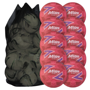 Mitre Attack Netballs x 10 Wilks Masterplay Rubber Netball | www.ee-supplies.co.uk