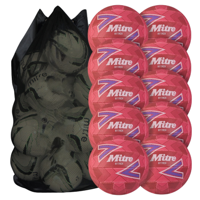 Mitre Attack Netballs x 10 Wilks Masterplay Rubber Netball | www.ee-supplies.co.uk