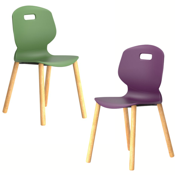 Titan Arc 4 Wooden Leg Chair