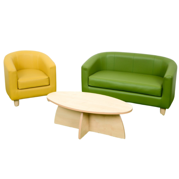Sofa Suite Set With Low Table