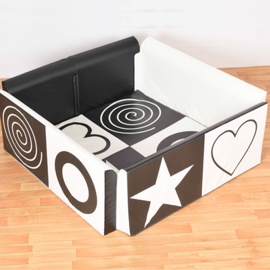 Soft Sided Den - Black & White Soft Sided Play Den | Play Pen | www.ee-supplies.co.uk