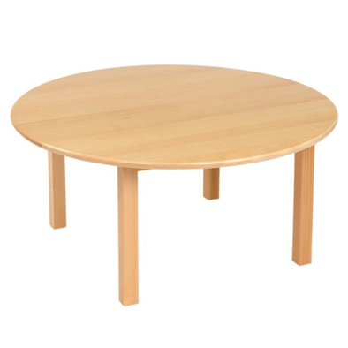 Solid Beech Circular Table D100 x H30cm & H14cm Infant Chairs x 4 Solid Beech Nursery Table & Chairs | Seating | www.ee-supplies.co.uk