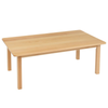 Solid Beech Rectangular Table  W96 x D69 x H40cm & 21cm Stacking Chairs x 4 Solid Beech Nursery Table & Chairs | Seating | www.ee-supplies.co.uk