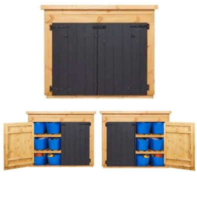 Wooden Outdoor Tub Storage Shed x 3 Bundle Wooden Outdoor Tub Storage Shed x 3 Bundle |  ee-supplies.co.uk