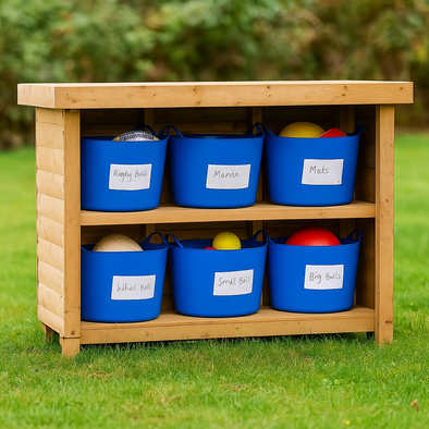 Outdoor Large Tub Storage Shelving Unit Outdoor Large Tub Storage Shelving Unit | Outdoor Storage | www.ee-supplies.co.uk