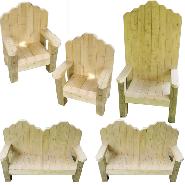 Storytelling Throne, Bench & Chair Set Bundle Storytelling Throne, Bench & Chair Set Bundle | ee-supplies.co.uk