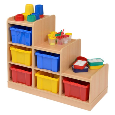 Sturdy Static Tiered Tray Storage Unit - 6 Trays (Right Hand Unit) Sturdy Static Tiered Tray Storage Unit - 6 Trays (Right Hand Unit)  | www.ee-supplies.co.uk