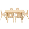 Elegant Height Adjustable Rectangular Table 1200 x 600mm + 6 Chairs Elegant Height Adjustable Rectangular Table (1200 x 600mm) + 6 Chairs | School Table | www.ee-supplies.co.uk