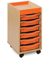 Bubblegum Tray Storage Unit - 6 x Trays Bubblegum Tray Storage Unit | School tray Storage | www.ee-supplies.co.uk