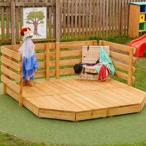Childrens Outdoor Wooden Thespian's Terrace Stage Thespian's Terrace Stage | Staging | www.ee-supplies.co.uk