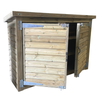 Three Tier Wooden Storage Unit + Timber Doors