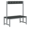 Titan Double Sided Junior Cloakroom Bench - 18 Hooks Titan Double Sided Junior Cloakroom Bench - 18 Hooks | Cloakroom | www.ee-supplies.co.uk